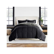 Casual Comfort Solid Reversible Lightweight Down Alternative Comforter Set - Black Fog