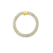 Belk & Co Pave Curb Bracelet, Yellow