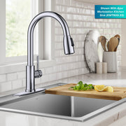 Kraus KPF-1626CH-C1 Coda 2-Function Single Handle Pull-Down Kitchen Faucet, Chrome