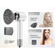 Tideway H11 Aura Hair Dryer with Diffuser, High-Speed 110,000 RPM Brushless Motor, White