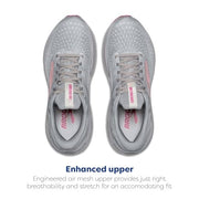 Brooks Women's Adrenaline GTS 24 Running Shoe, Supportive Cushioning, Alloy White Zephyr, Size 6 M, 120426-019