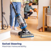BISSELL CleanView Swivel Rewind Pet Upright Vacuum Cleaner, 13 in Cleaning Path, Multi-Cyclonic Suction, XL Easy Empty Dirt Tank, 27 ft Cord, Blue, 3839