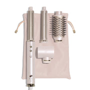 T3 Aire 360 Ceramic Air Styler Blowout Kit with Dual Voltage, Ceramic Curling Attachments, Oval Brush, SoftAire Drying Concentrator, Satin Blush Gold, 602192-UL-10