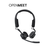 Shokz C610 OpenMeet Open-Ear Bluetooth Headset with Dual Noise-Cancelling Mics, TitaniumFlex Frame, Loop120 USB-A Adapter, Black
