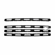 Coast To Coast Grille Insert Overlay, Gloss Black, Four-Piece with Logo Cutout, for 2020-2021 Chevrolet Silverado 3500 HD