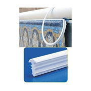 Quaker Plastics Corp Liner Lock for Beaded In-Ground Pool Liner, Flexible Extruded Plastic, Radiant White, 120 Feet, LINLOCK120WHT