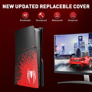 NOWSKINS PS5 Slim Disc Edition - HYCARUS Superhero Spider - Man 2 Edition PS5 Slim Cover Plates Disc Edition for PS5 Slim Console, Premium PS5 Slim Plates Faceplate Shell Covers for Playstation 5 Accessories
