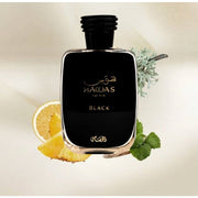Rasasi Men's Hawas Black EDP Spray 3.3 oz Fragrances (100ml)