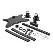 Tripp Lite Dual-Monitor Desktop Mount Stand, Adjustable Tilt Swivel Rotate, Fits 13-27 Inch Flat-Screen Displays, Black Alloy Steel, DDR1327SDD