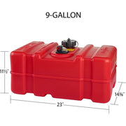 Scepter 08667 Portable EPA Marine Fuel Tank, 9 Gallon