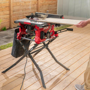 Skil Table Saw Folding Stand with Steel Locker Plate, Tool-Free Setup, Adjustable Height, Dust Bag Included, SFS0001