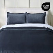 Better Homes & Gardens 3-Piece Greystone Matte Velvet Comforter Set, King, Gray, Polyester Fill