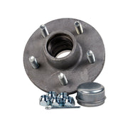 CE Smith Trailer Hub Kit, 1 Inch Stud, 5x4.5 Inch Bolt Pattern, Galvanized, 1250 lb Capacity, 13215