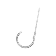 Oatey DWV J-Hook Pipe Holder, White ABS, Fits 4 In Schedule 30 & 40 Pipes, 7.5 In Length, 4-Pack, 33763