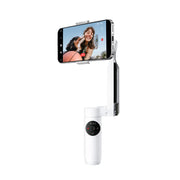 Insta360 Flow Creator Kit Smartphone Gimbal with AI Tracking, 3-Axis Stabilization, Integrated Selfie Stick, All-Purpose Tripod, Portable Foldable, Snow White, CINSABBACW