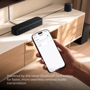 Ultimea Aura S4T 7.1-Channel Surround Soundbar with 4 Wireless Surround Speakers, 5.25-Inch Subwoofer, Bluetooth 6.0, HDMI ARC, App Control