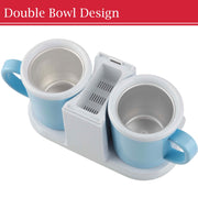 Classic Cuisine 1QT Ice Cream Maker, Double Bowl Design, Automatic Operation, Blue, KIT-ICECRM2-BLU