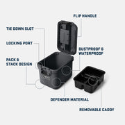 YETI LoadOut GoBox 15 Gear Case - Black Forest Green