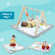 Bright Starts Disney Winnie The Pooh Once Upon a Tummy Time Activity Gym, Multicolor, Large, Newborn to 12 Months, 13124