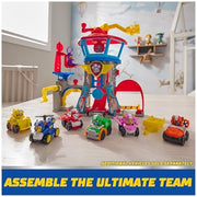 Spin Master Paw Patrol Air Rescue Pup Squad Adventure Bay Airport Playset with Chase Vehicle, Humdinger Figure, and Vehicle Launcher, Multicolor, 6071475