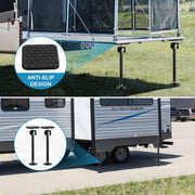 Kohree RV Slide Out Supports Jack with Flat Top Support Block, 5000 lbs Capacity, Adjustable 20-49 in, 2 Pack, KR1232