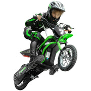 Neche WJL022-GN MX350 Electric Powered Ride on Motorcycle, Green