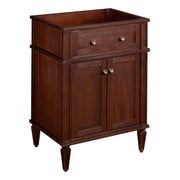 Signature Hardware Elegant-24-Brown Mahogany Vanity Cabinet, 24