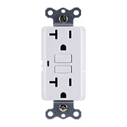 GE 32077 UltraPro 20A Self-Test GFCI Outlet, In-Wall, White
