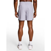 Reebok Men's Pace Breaker Training Shorts, Moisture-Wicking, Active Fit, Elastic Waistband, Breathable Mesh, 7-Inch Inseam, Sleet Gray