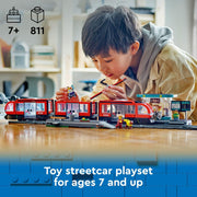 LEGO 6470812 City Downtown Streetcar and Station Toy Train Set 60423