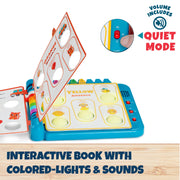 Buffalo Games Chuckle & Roar The Pop It Book Interactive Learning Toy with 3 Play Modes, Bilingual Color Recognition, Toddler-Friendly Design