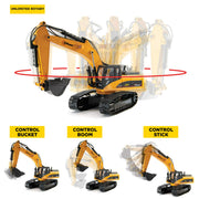 Top Race TR-211M 23 Channel Hobby Remote Control Excavator V4,
