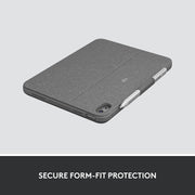 Logitech 920011433 Combo Touch Detachable 10th Gen iPad Keyboard Case Oxford Gray