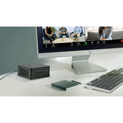ASUS NUC 13 Pro Mini PC, Intel Core i7-13620H 13th Gen Deca-Core, 64GB DDR4 RAM, Thunderbolt 4, Wi-Fi 6E, Bluetooth 5.3, VESA Mount, Black, RNUC13ANHH70000UI