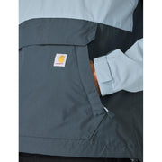 Carhartt Women's Rockford Anorak Jacket, Lightweight Water-Repellent, Wind Fighter Technology, Iron Blue, 2X, 105861