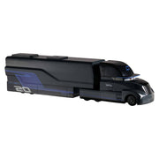 Mattel Disney Pixar Cars Gale Beaufort Jackson Storm Hauler Truck, 1:55 Scale, Multicolor, Extendable Ramp