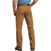 Dickies FLEX Regular Fit Straight Leg Tough Max Duck 5-Pocket Pants for Men - Stonewashed Brown Duck - 34x30