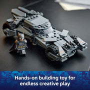 LEGO DC Batman v Superman Batmobile Building Blocks Set, 220 Pieces, Armored Batman Minifigure with Fabric Cape, Golden Anniversary Coin, Ages 9+, 76331