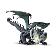 Basic Fun Dungeons & Dragons Questers Black Dragon Buildable Figure, 5-Inch Collectible Toy with Break-Apart Egg Capsule, D20 Die, Quest Card, Dark Ooze Finish
