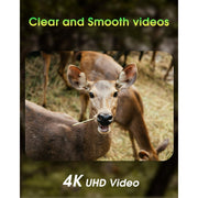 KJK Ropeworks Trail Camera WiFi 4K UHD 64MP with 64GB Memory Card Night Vision IP67 Waterproof 0.05s Trigger Speed 130 Wide Angle 45 Infrared LEDs KJK230
