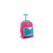 J World Sparkle Wheeled Backpack - Pink