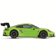 Carrera Hybrid Remote Control Car Porsche 911 GT3 R, Acid Green, 1:50 Scale, USB-C Rechargeable, Front and Rear Lights, 50051002