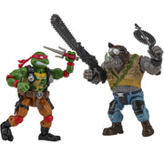 Playmates Toys Teenage Mutant Ninja Turtles x G.I. Joe Action Figure 2-Pack with Weapon Accessories, Multicolor, Plastic