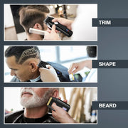 Lemulegu 973 3-in-1 Hair Trimmers & Clippers, Cordless, Adjustable Blades, LCD Display, Rechargeable, Black