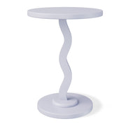 Mainstays Kids Wood Wavy Nightstand Side Table, Halogen Blue, Rubberwood Satin Finish, 15.75 in MS6503975471KE