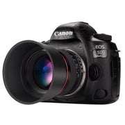 JINTU 85mm f1.8 Manual Focus Prime Telephoto Portrait Lens for Canon EF and EF-S Cameras, Black
