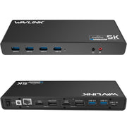 Wavlink UD69DK1-BL USB 3.0 / USB C Ultra 5K Universal Docking Station