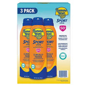 Banana Boat Sport Ultra Sunscreen Spray SPF 50+ 6 Ounce (Pack of 3)