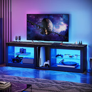 Bestier USWM01-L100416JUS-BLKM Modern TV Stand for 70