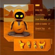 Energize Lab Eilik DQ Interactive Robot Toy, Desert Yellow, Expressive Emotions, Mini-Games, AI Playmate for Kids